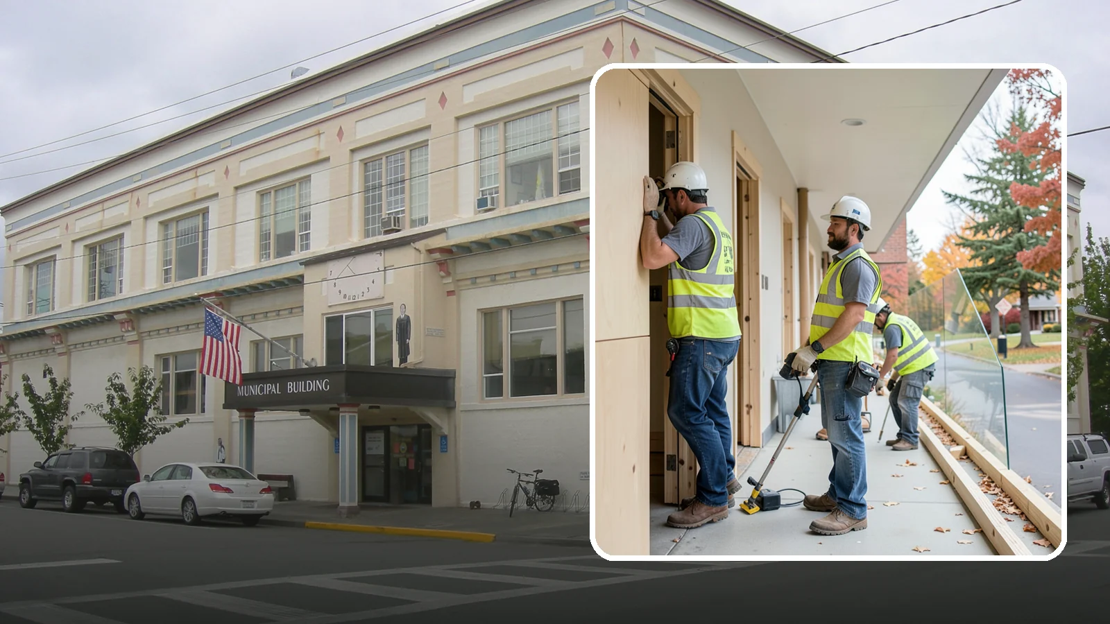 Public Building Carpentry in Anacortes, Skagit County, WA - Rough and finish carpentry for public buildings, from framing repairs to trim and casework.