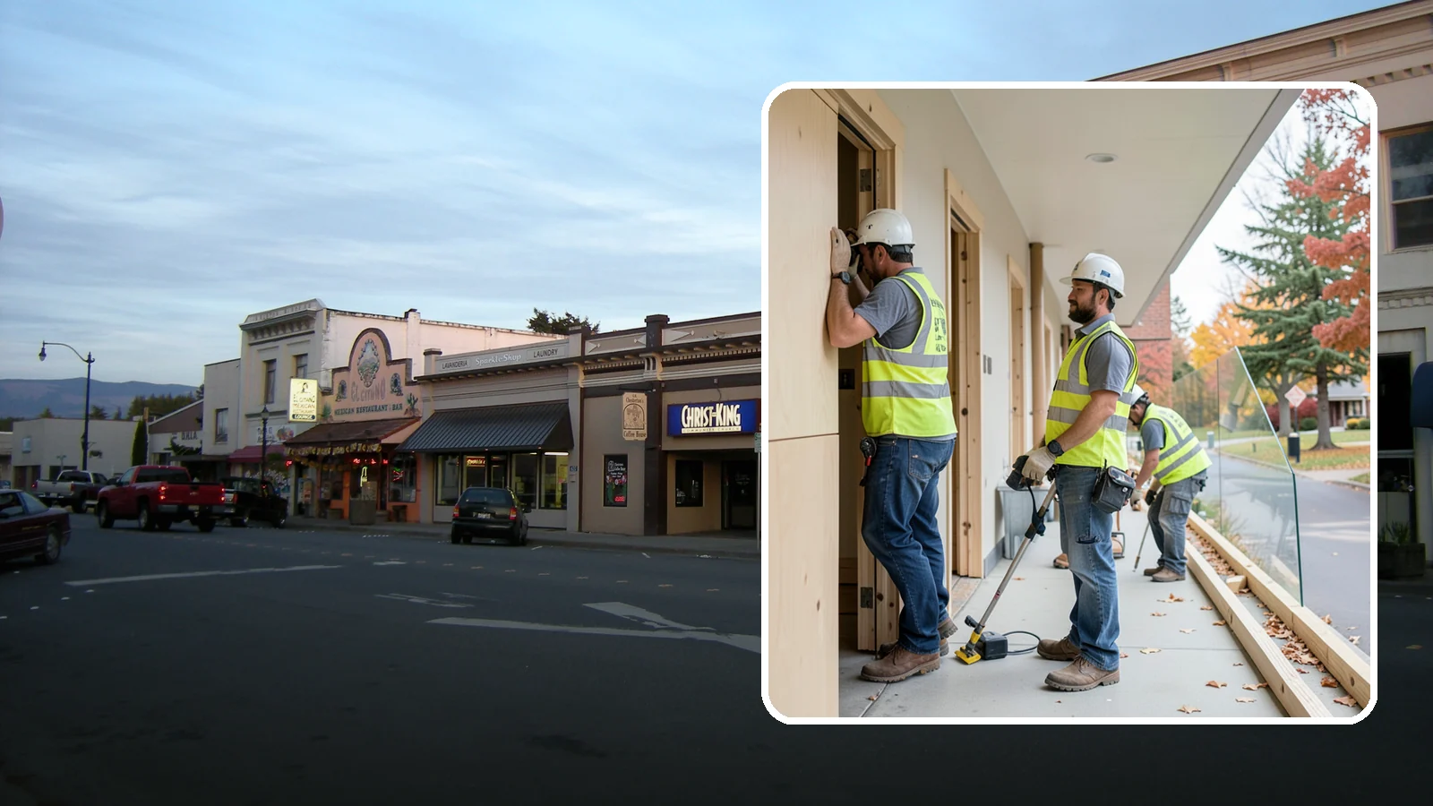 Public Building Carpentry in Burlington, Skagit County, WA - Rough and finish carpentry for public buildings, from framing repairs to trim and casework.