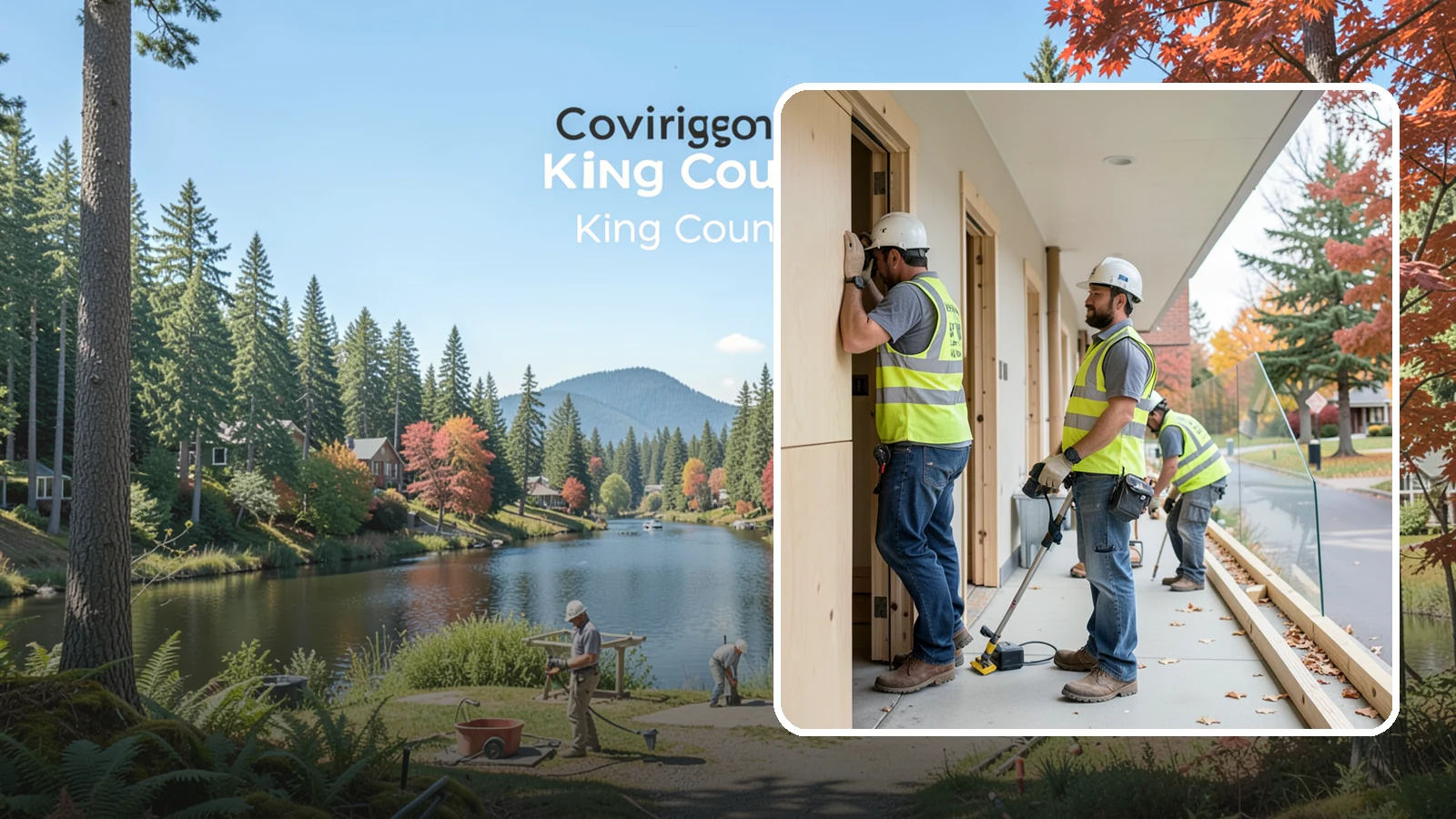 Public Building Carpentry in Covington, King County, WA - Rough and finish carpentry for public buildings, from framing repairs to trim and casework.