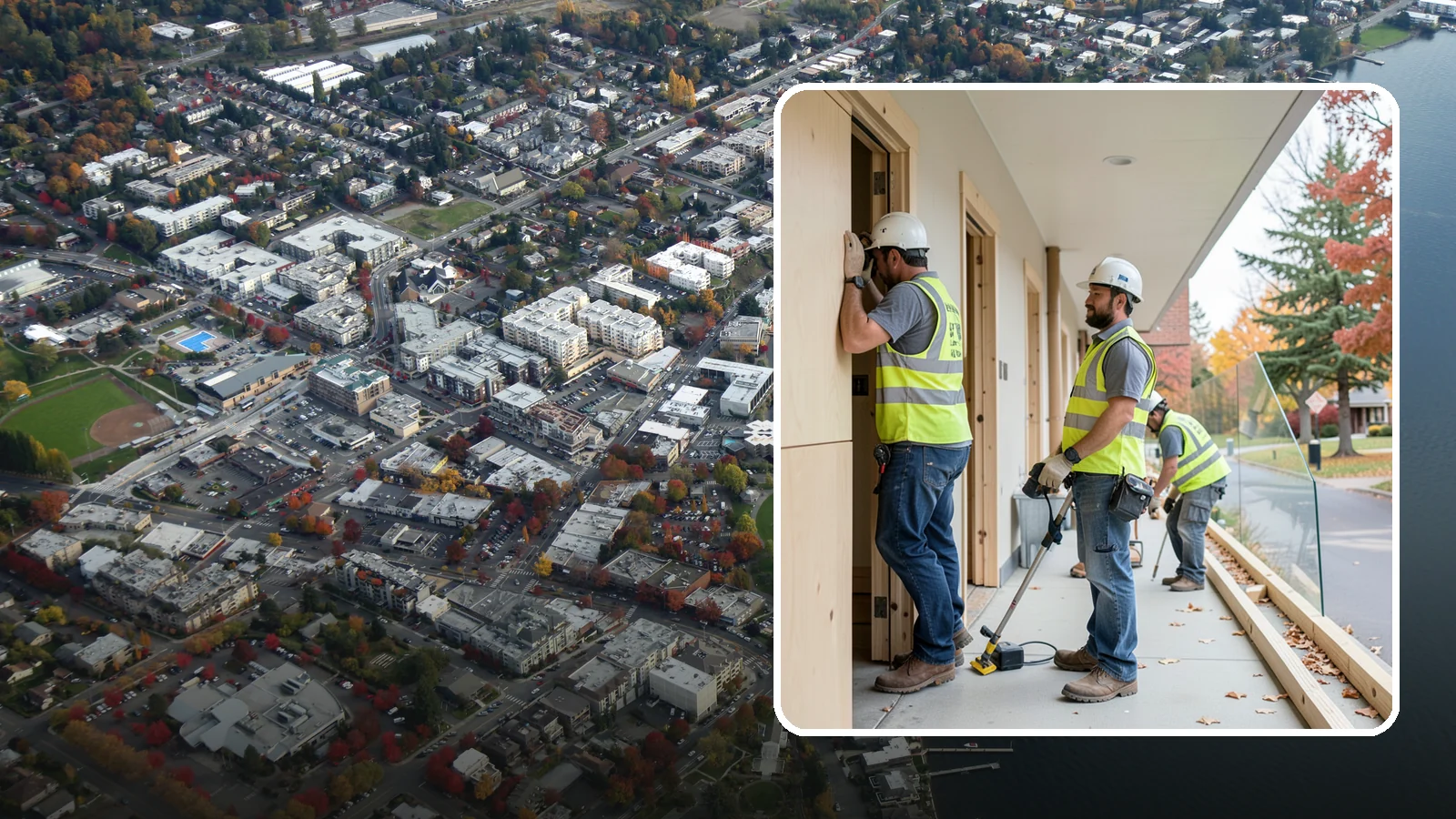 Public Building Carpentry in Kirkland, King County, WA - Rough and finish carpentry for public buildings, from framing repairs to trim and casework.