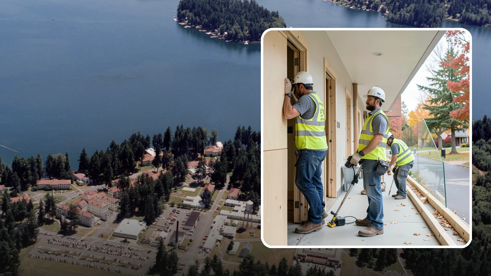 Public Building Carpentry in Lakewood, Pierce County, WA - Rough and finish carpentry for public buildings, from framing repairs to trim and casework.