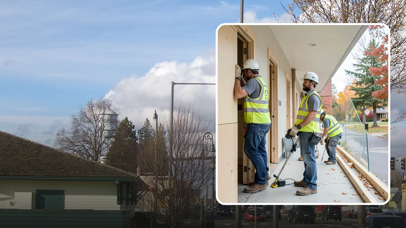 Public Building Carpentry in Marysville, Snohomish County, WA - Rough and finish carpentry for public buildings, from framing repairs to trim and casework.