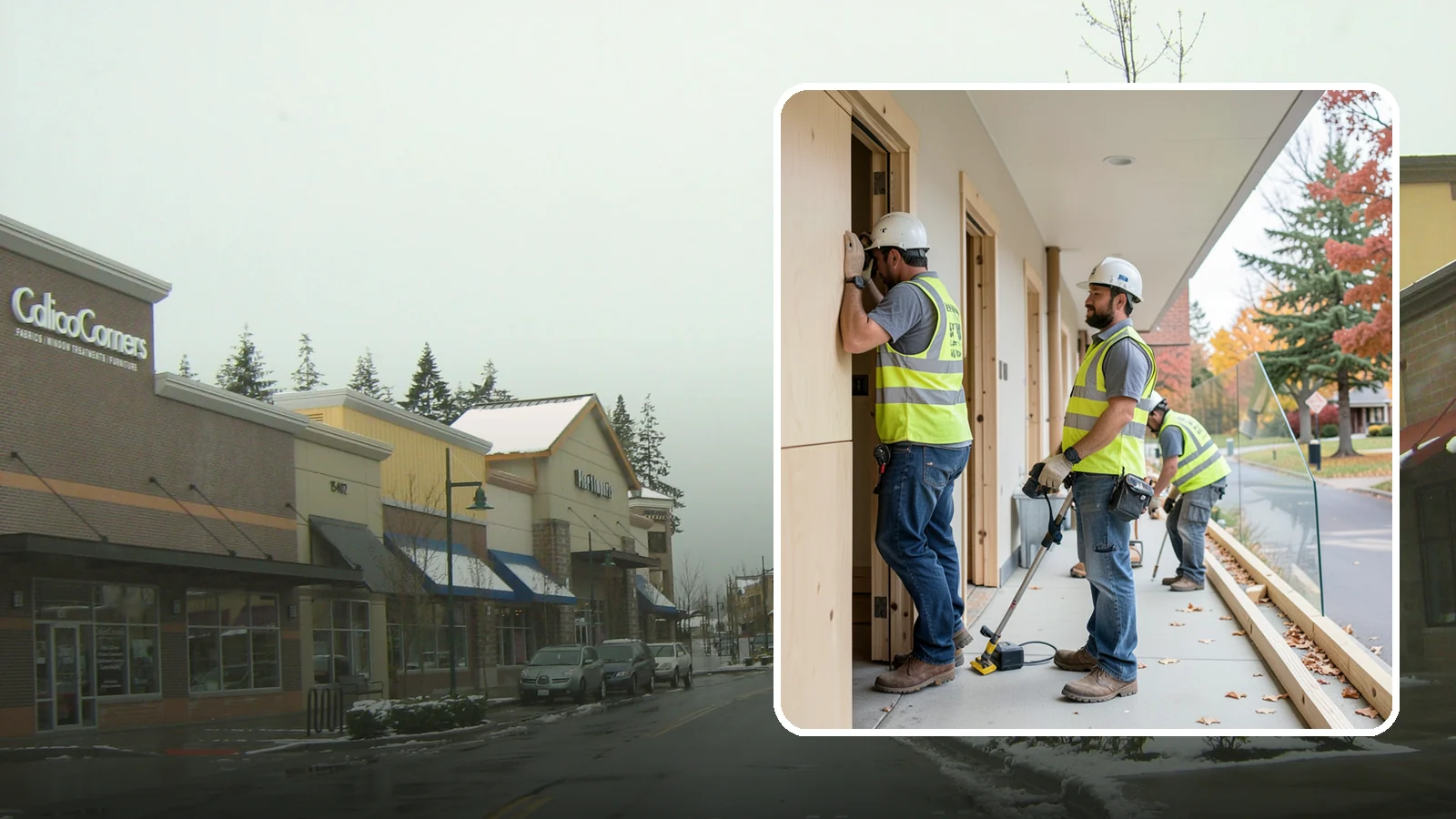 Public Building Carpentry in Mill Creek, Snohomish County, WA - Rough and finish carpentry for public buildings, from framing repairs to trim and casework.