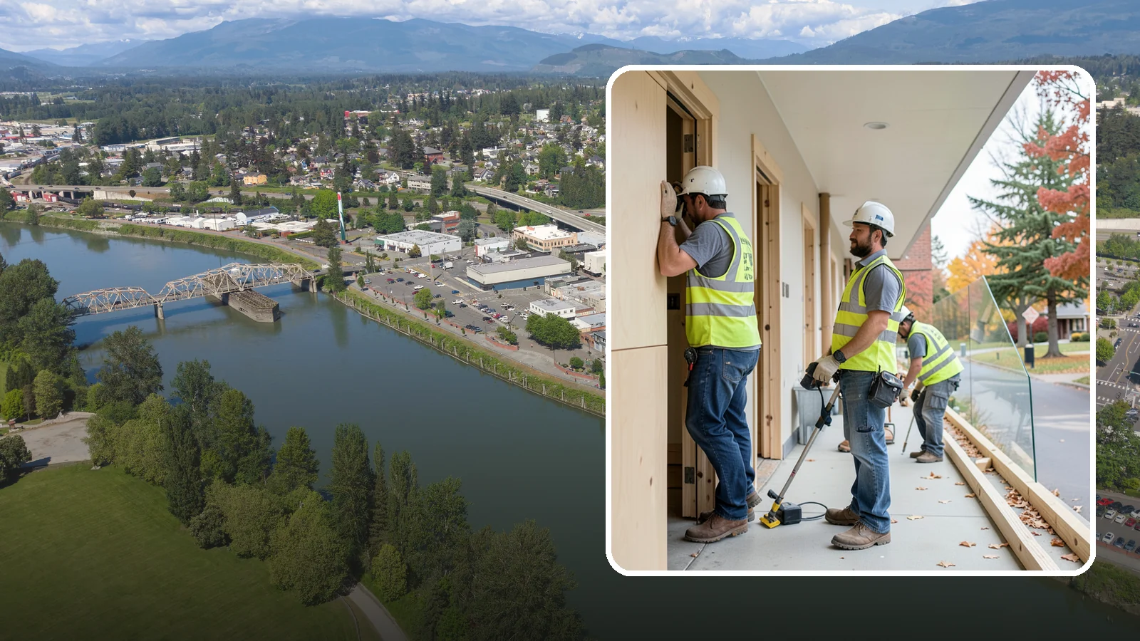 Public Building Carpentry in Mount Vernon, Skagit County, WA - Rough and finish carpentry for public buildings, from framing repairs to trim and casework.