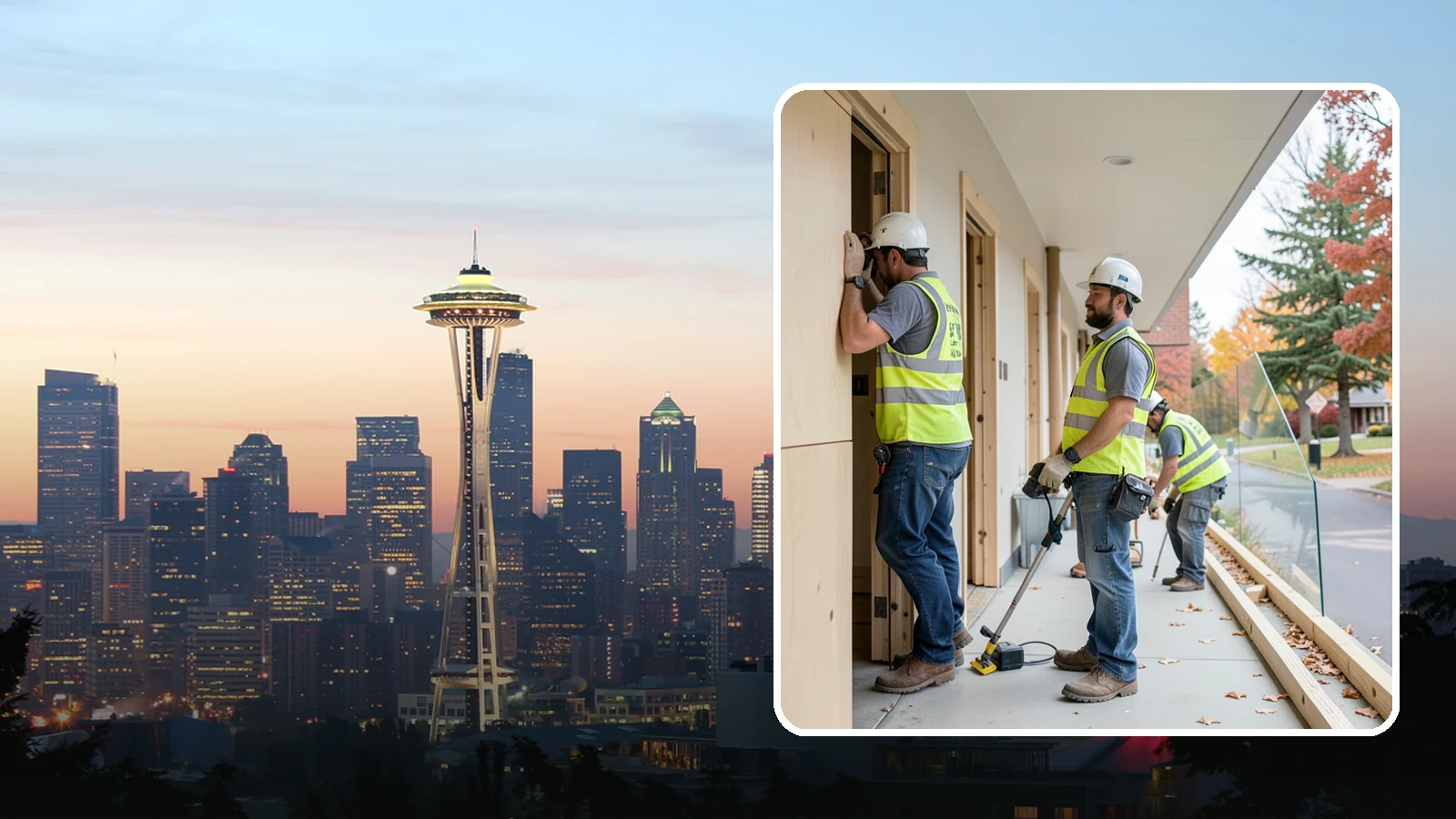 Public Building Carpentry in Seattle, King County, WA - Rough and finish carpentry for public buildings, from framing repairs to trim and casework.
