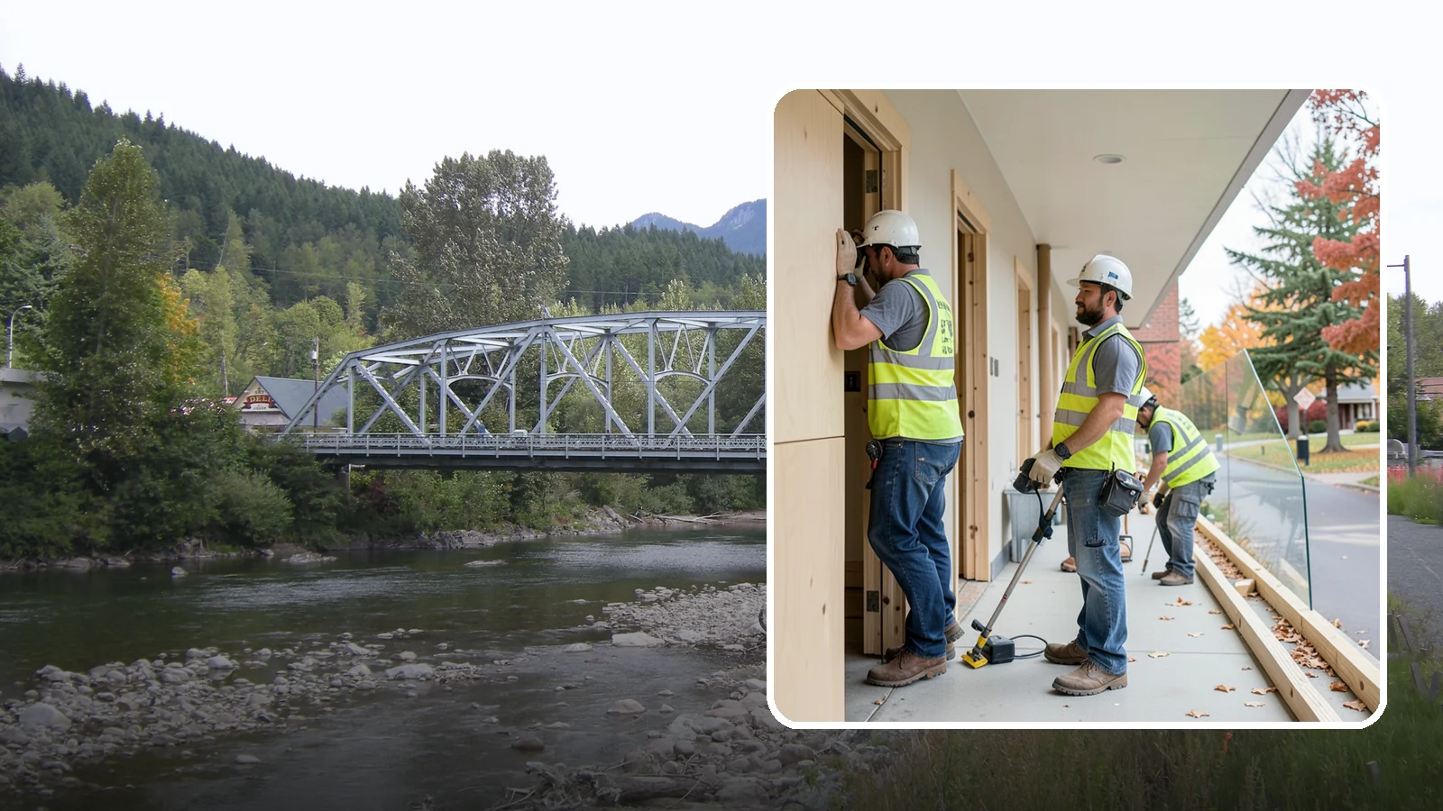 Public Building Carpentry in Skykomish, King County, WA - Rough and finish carpentry for public buildings, from framing repairs to trim and casework.