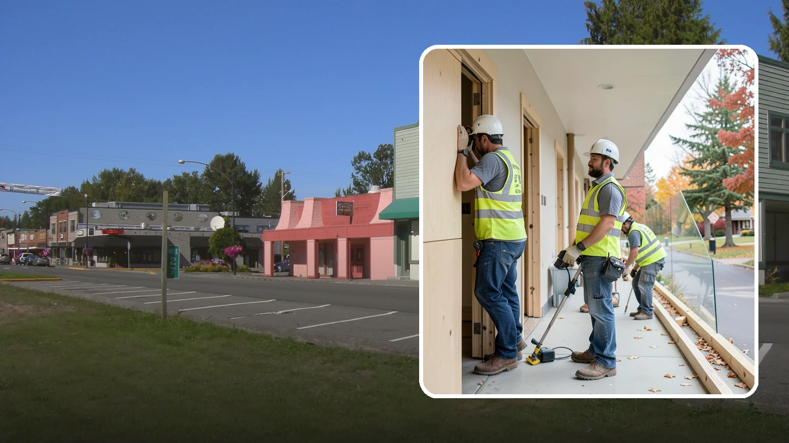 Public Building Carpentry in Snoqualmie, King County, WA - Rough and finish carpentry for public buildings, from framing repairs to trim and casework.