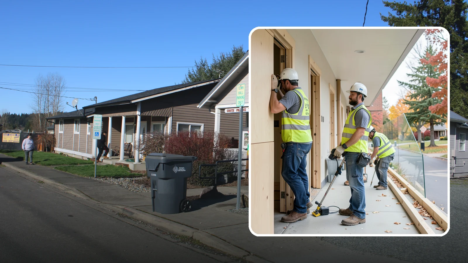 Public Building Carpentry in South Prairie, Pierce County, WA - Rough and finish carpentry for public buildings, from framing repairs to trim and casework.