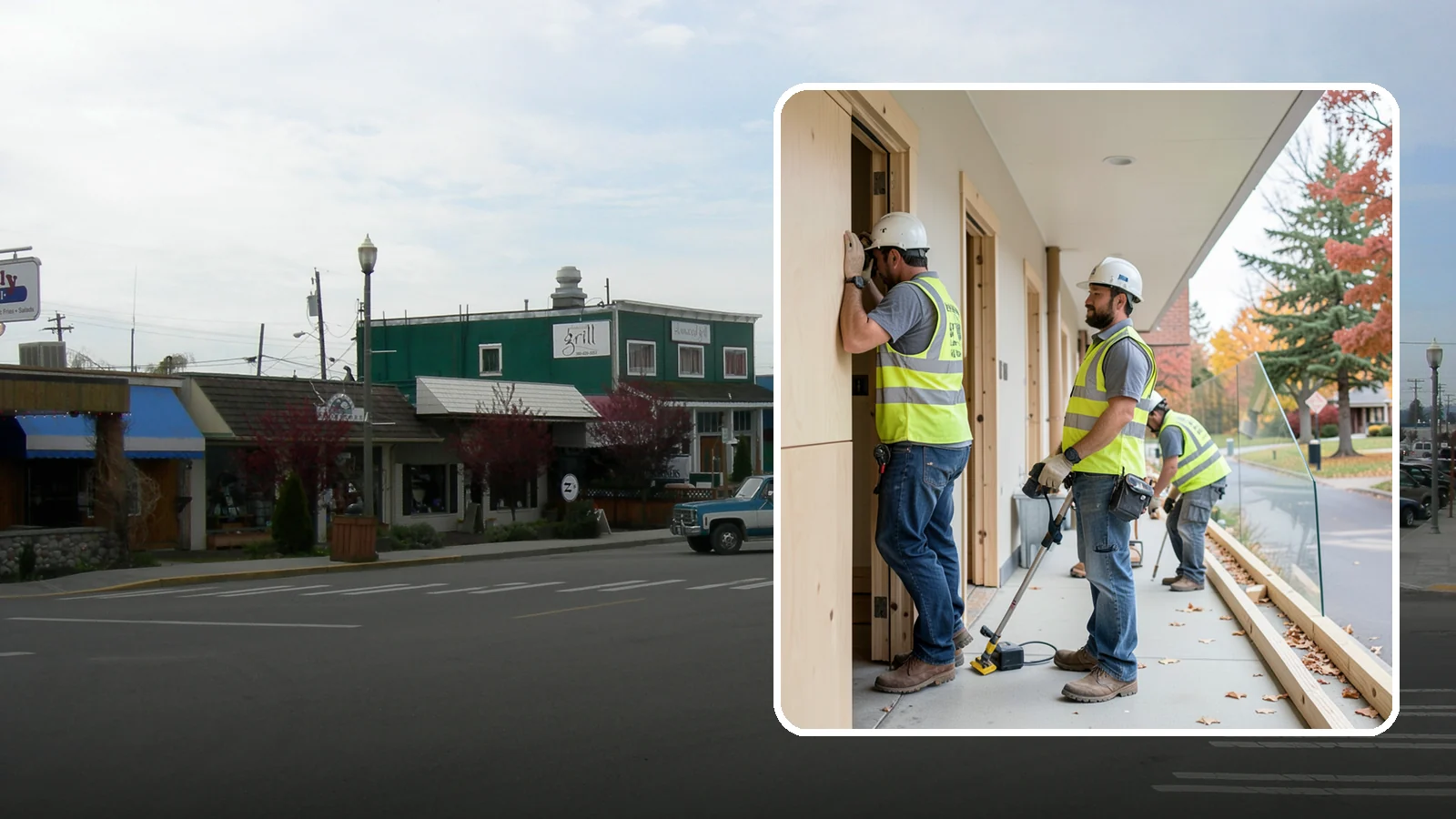 Public Building Carpentry in Stanwood, Snohomish County, WA - Rough and finish carpentry for public buildings, from framing repairs to trim and casework.