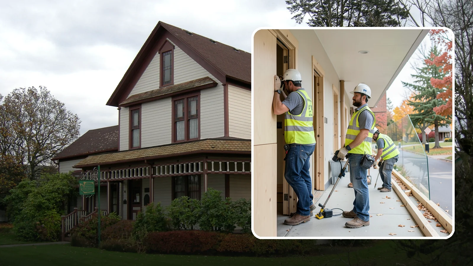 Public Building Carpentry in Sumner, Pierce County, WA - Rough and finish carpentry for public buildings, from framing repairs to trim and casework.