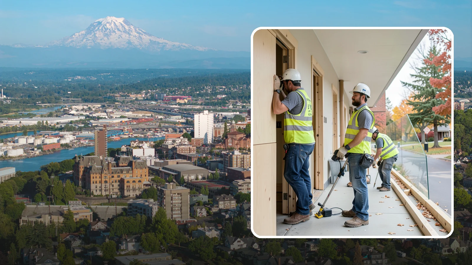 Public Building Carpentry in Tacoma, Pierce County, WA - Rough and finish carpentry for public buildings, from framing repairs to trim and casework.
