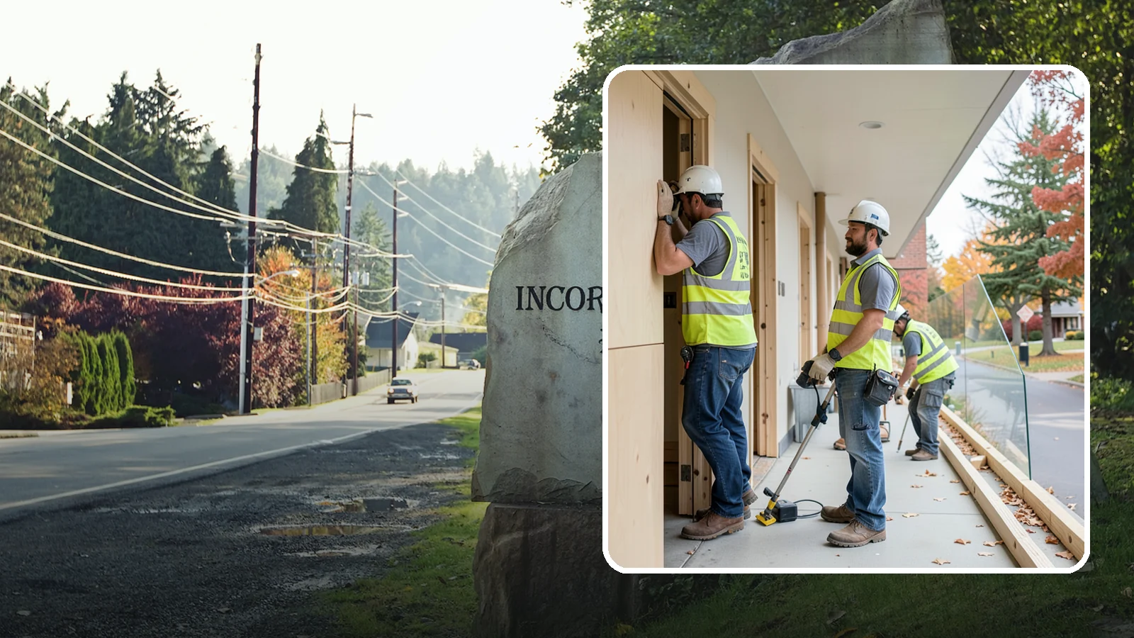 Public Building Carpentry in Wilkeson, Pierce County, WA - Rough and finish carpentry for public buildings, from framing repairs to trim and casework.