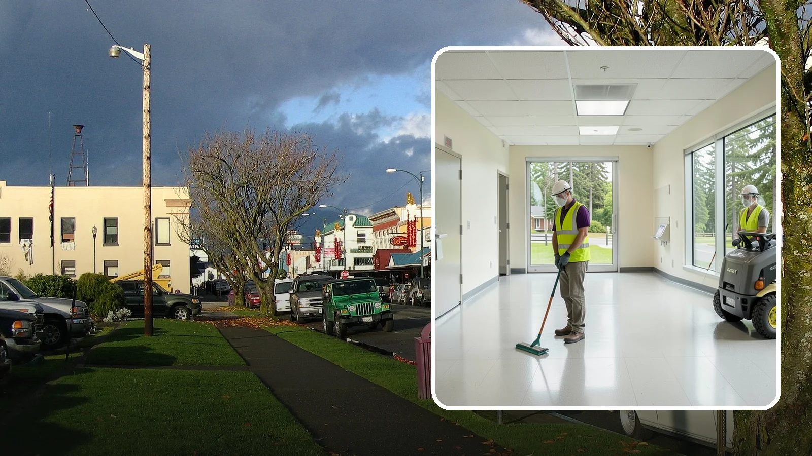 Public Building Janitorial in Arlington, Snohomish County, WA - Recurring custodial service keeps city halls, community centers, and administrative offices clean, sanitary, and presentable for...