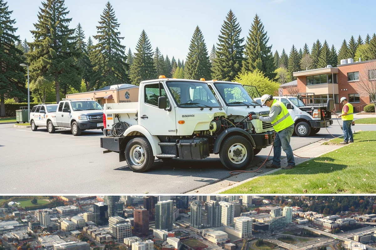 Public Building Janitorial in Bellevue, King County, WA - Demand rises through the wet fall and winter months when tracked-in mud and moisture increase floor and entryway workloads.