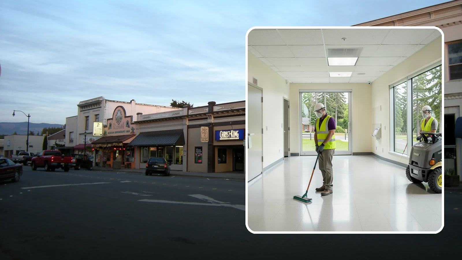 Public Building Janitorial in Burlington, Skagit County, WA - Recurring custodial service keeps city halls, community centers, and administrative offices clean, sanitary, and presentable for...