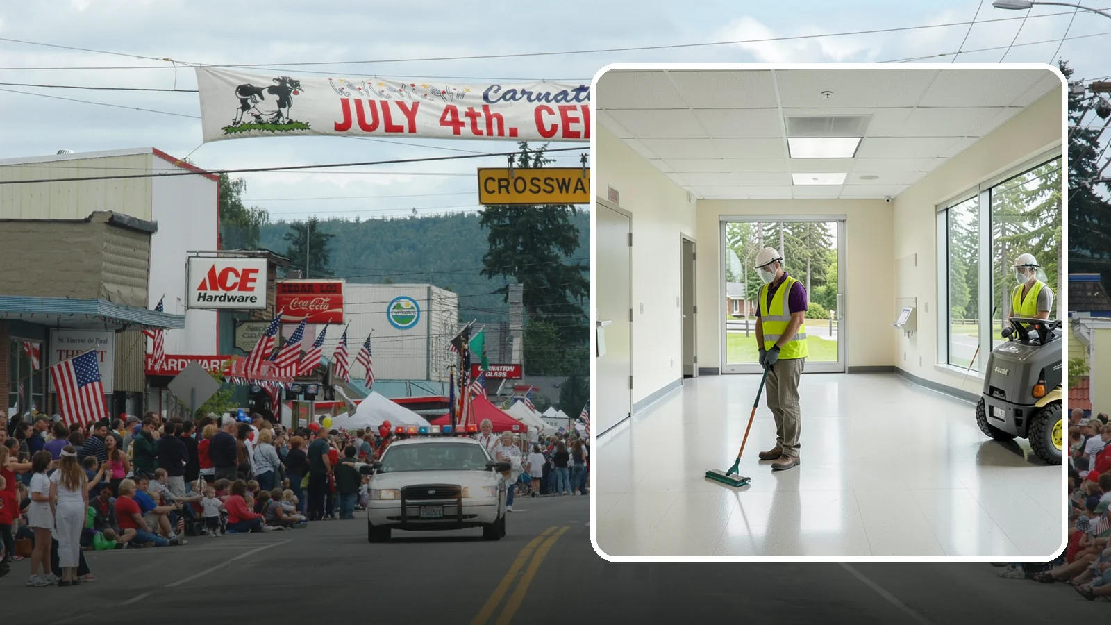 Public Building Janitorial in Carnation, King County, WA - Recurring custodial service keeps city halls, community centers, and administrative offices clean, sanitary, and presentable for...