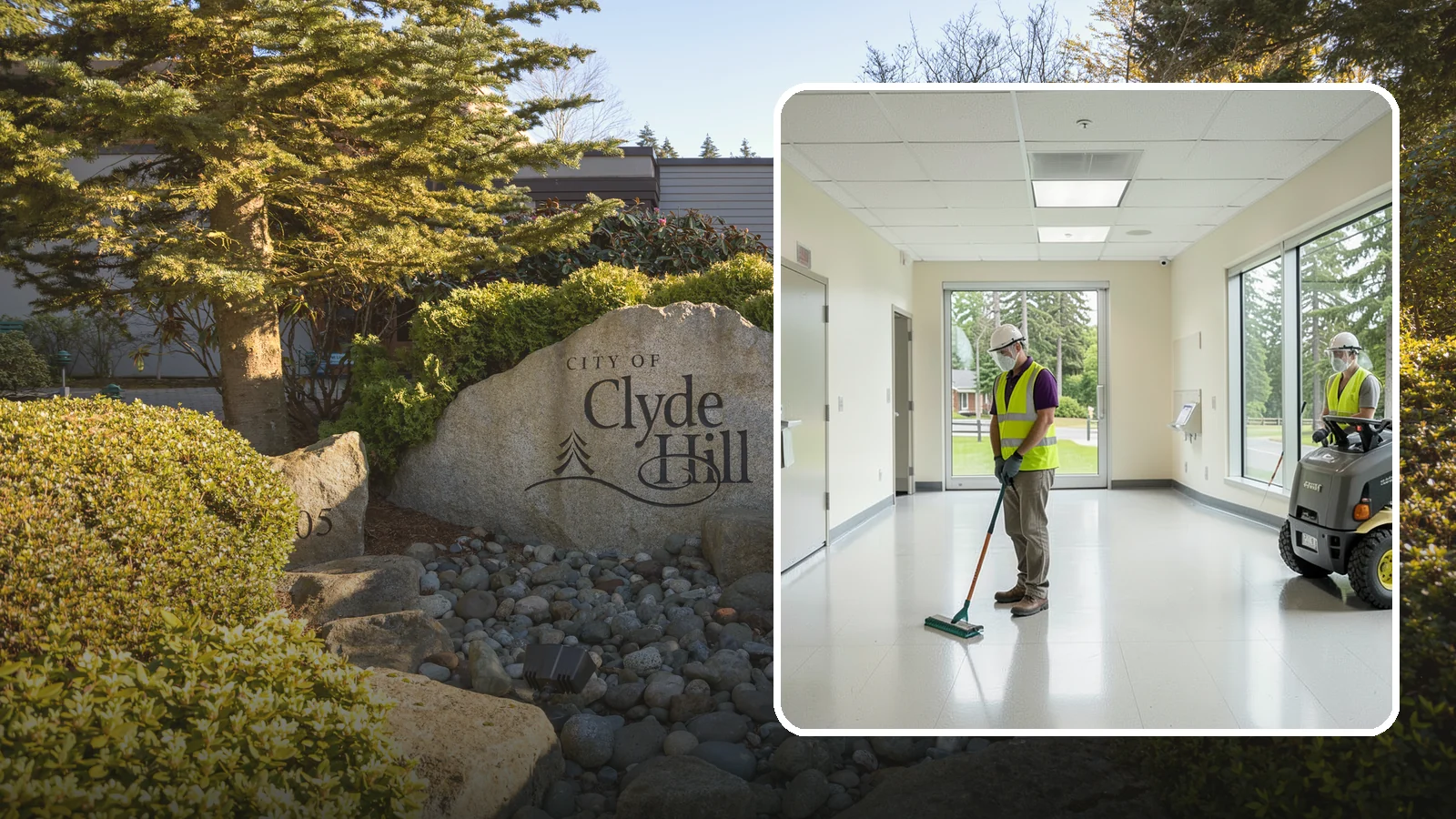 Public Building Janitorial in Clyde Hill, King County, WA - Recurring custodial service keeps city halls, community centers, and administrative offices clean, sanitary, and presentable for...