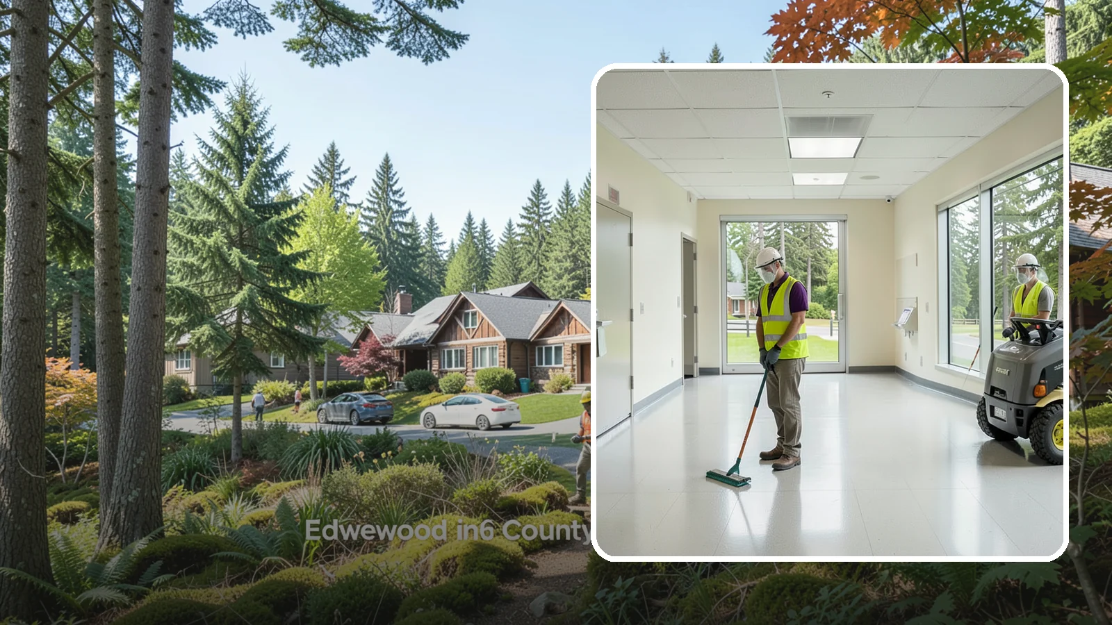 Public Building Janitorial in Edgewood, Pierce County, WA - Recurring custodial service keeps city halls, community centers, and administrative offices clean, sanitary, and presentable for...