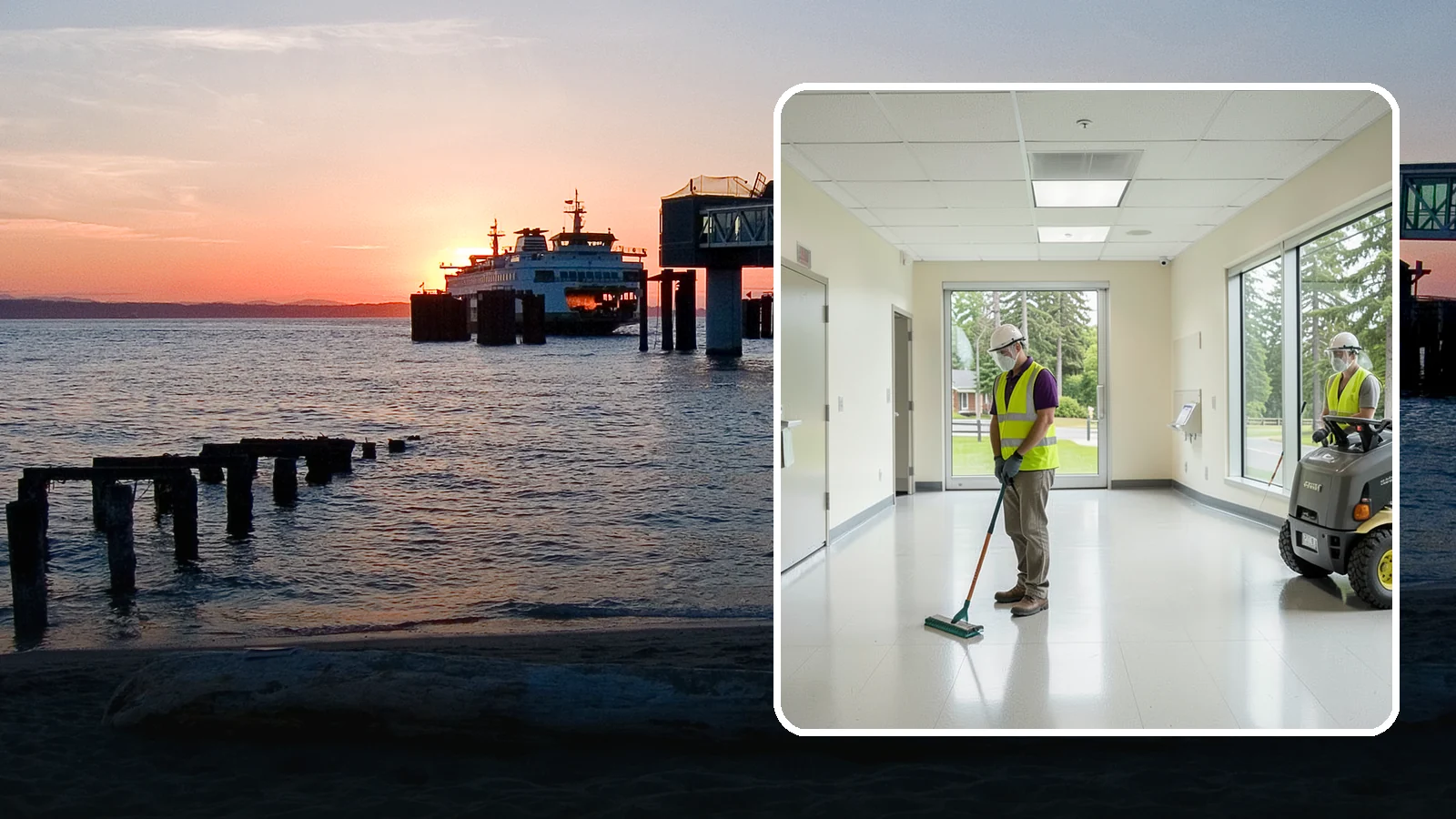 Public Building Janitorial in Edmonds, Snohomish County, WA - Recurring custodial service keeps city halls, community centers, and administrative offices clean, sanitary, and presentable for...