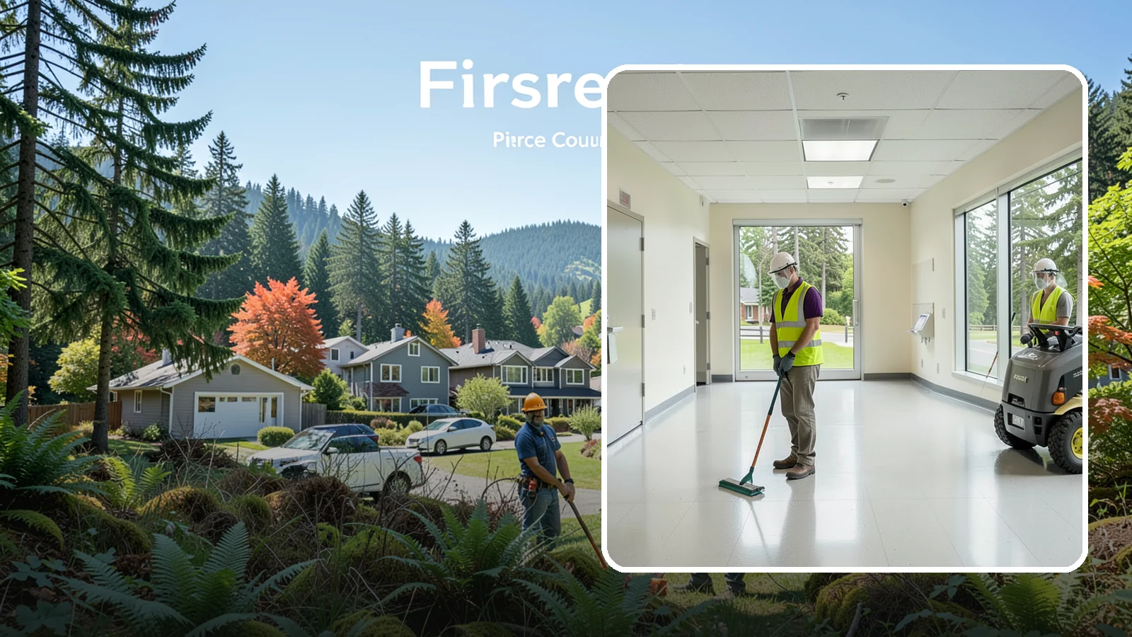 Public Building Janitorial in Fircrest, Pierce County, WA - Recurring custodial service keeps city halls, community centers, and administrative offices clean, sanitary, and presentable for...