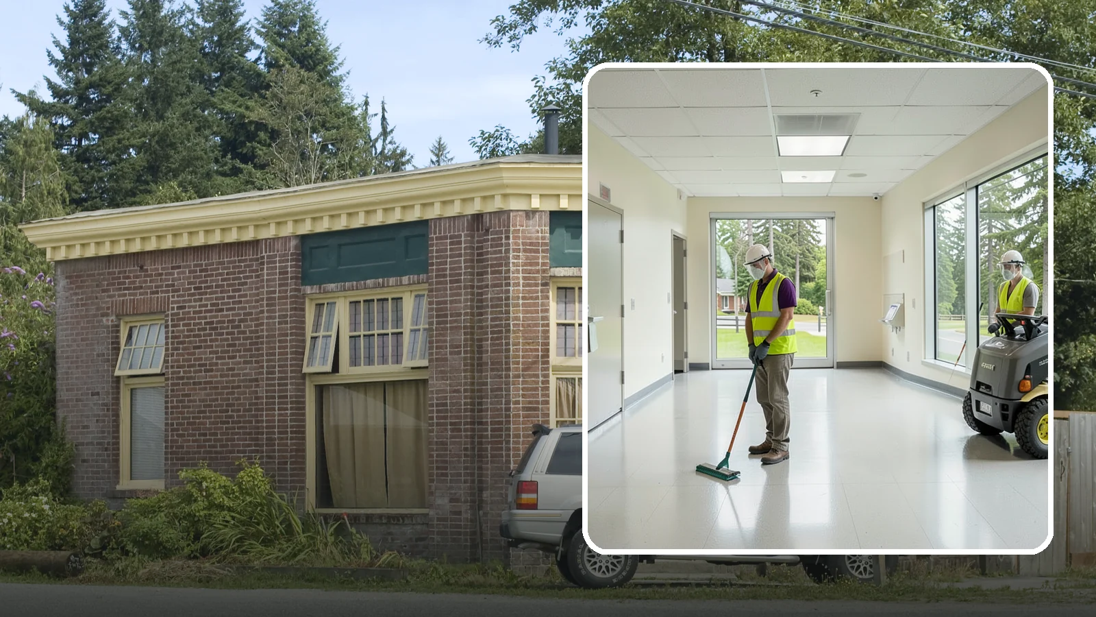 Public Building Janitorial in Hamilton, Skagit County, WA - Recurring custodial service keeps city halls, community centers, and administrative offices clean, sanitary, and presentable for...