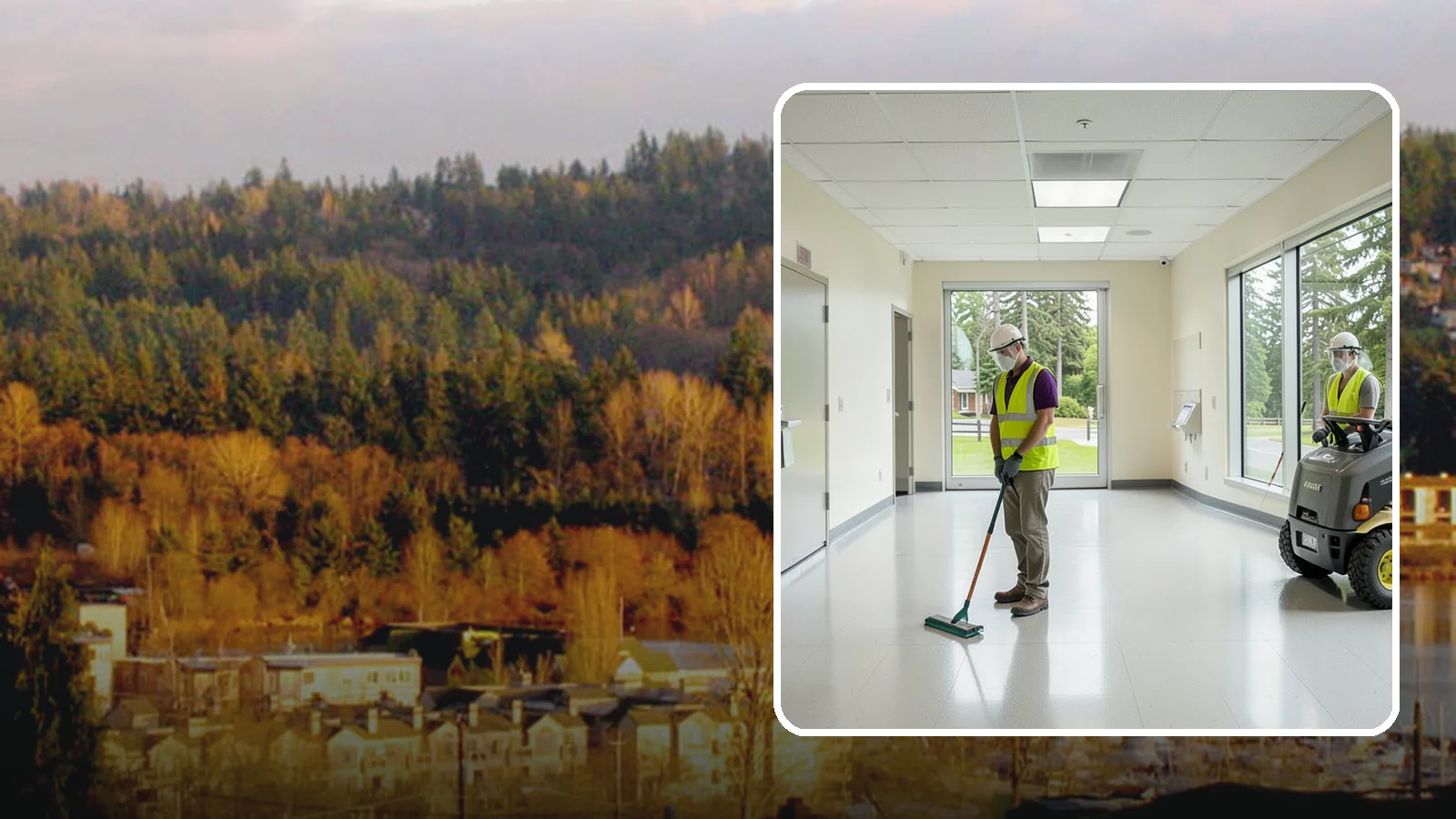Public Building Janitorial in Kenmore, King County, WA - Recurring custodial service keeps city halls, community centers, and administrative offices clean, sanitary, and presentable for...