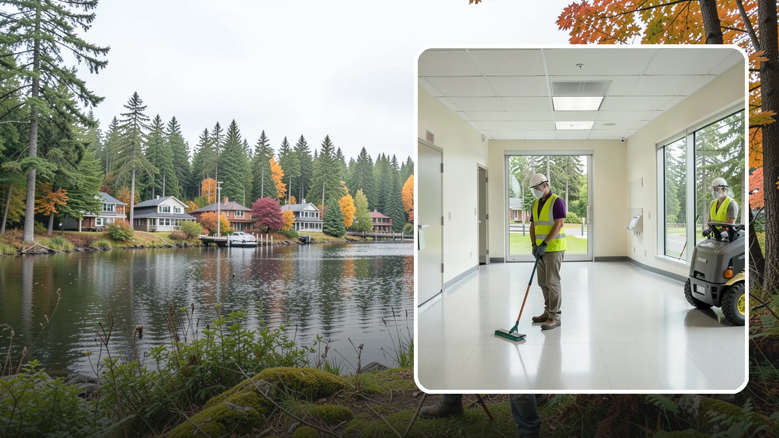 Public Building Janitorial in La Conner, Skagit County, WA - Recurring custodial service keeps city halls, community centers, and administrative offices clean, sanitary, and presentable for...
