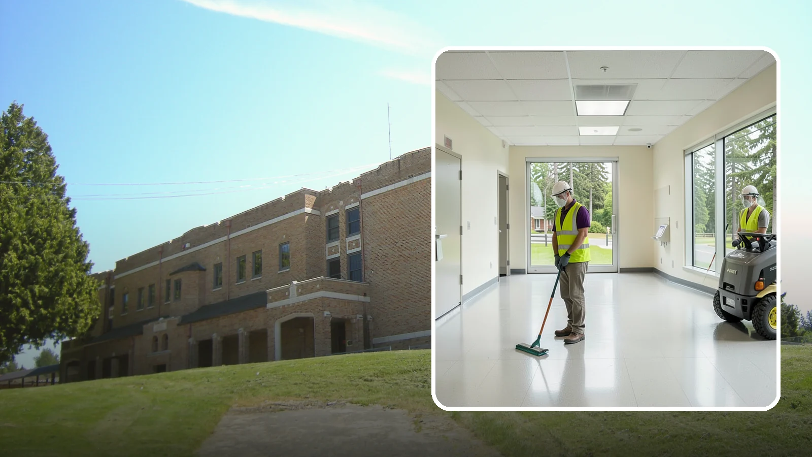 Public Building Janitorial in Maple Valley, King County, WA - Recurring custodial service keeps city halls, community centers, and administrative offices clean, sanitary, and presentable for...
