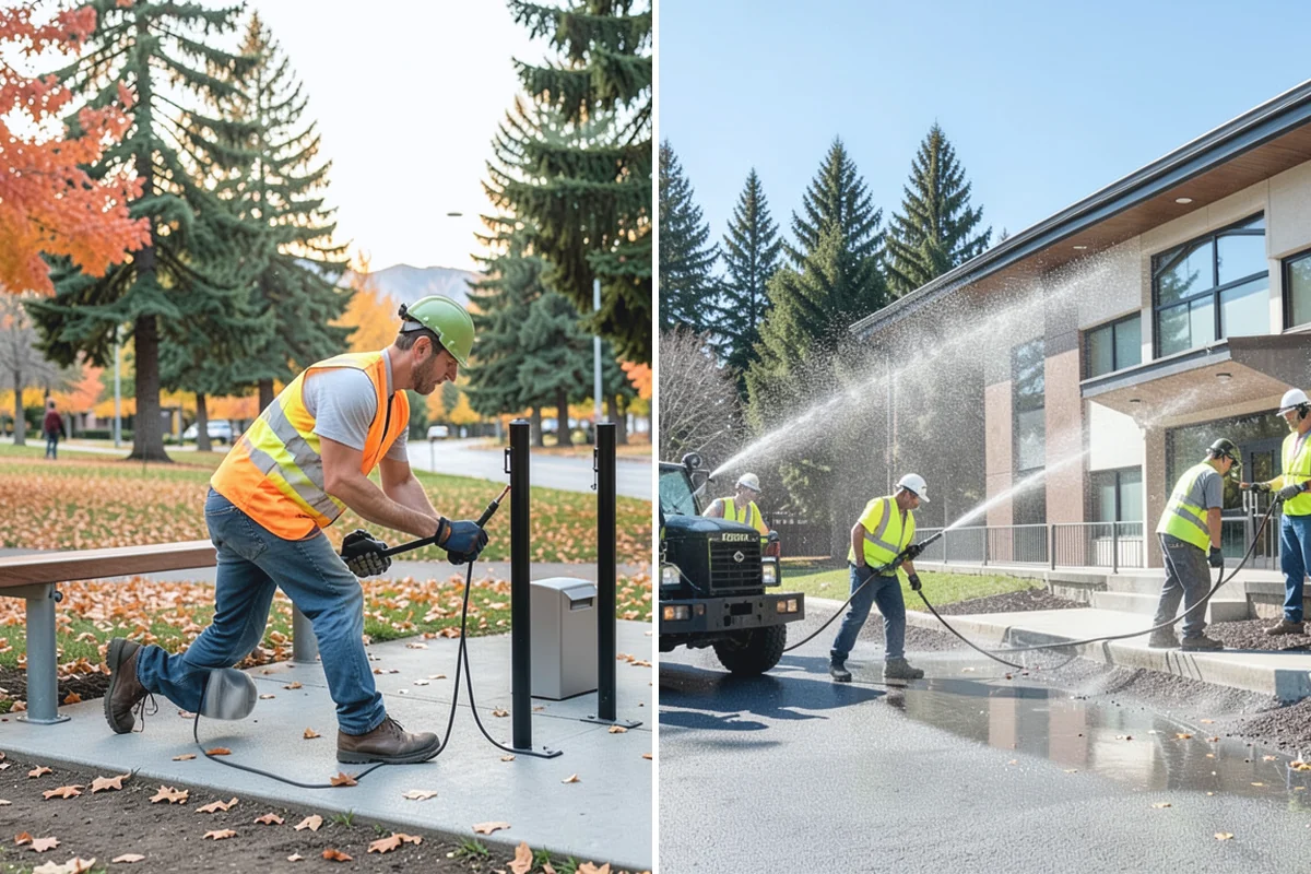 Public Building Janitorial in Medina, King County, WA - Walk each building and confirm scope, security access, and cleaning frequencies