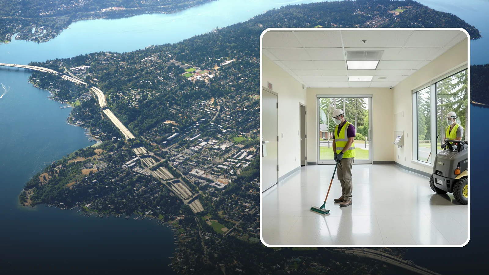 Public Building Janitorial in Mercer Island, King County, WA - Recurring custodial service keeps city halls, community centers, and administrative offices clean, sanitary, and presentable for...