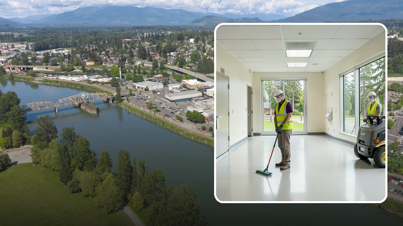 Public Building Janitorial in Mount Vernon, Skagit County, WA - Recurring custodial service keeps city halls, community centers, and administrative offices clean, sanitary, and presentable for...