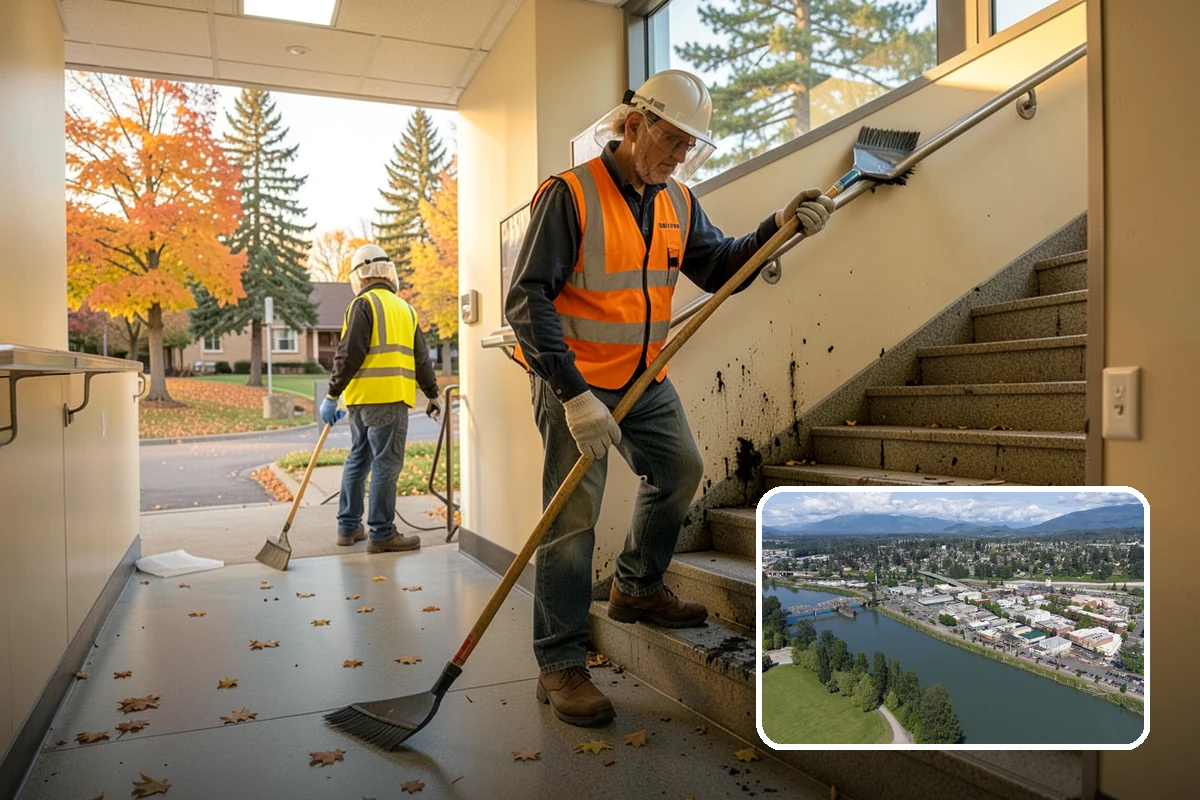 Public Building Janitorial in Mount Vernon, Skagit County, WA - Consistent appearance for public-facing counters and council chambers