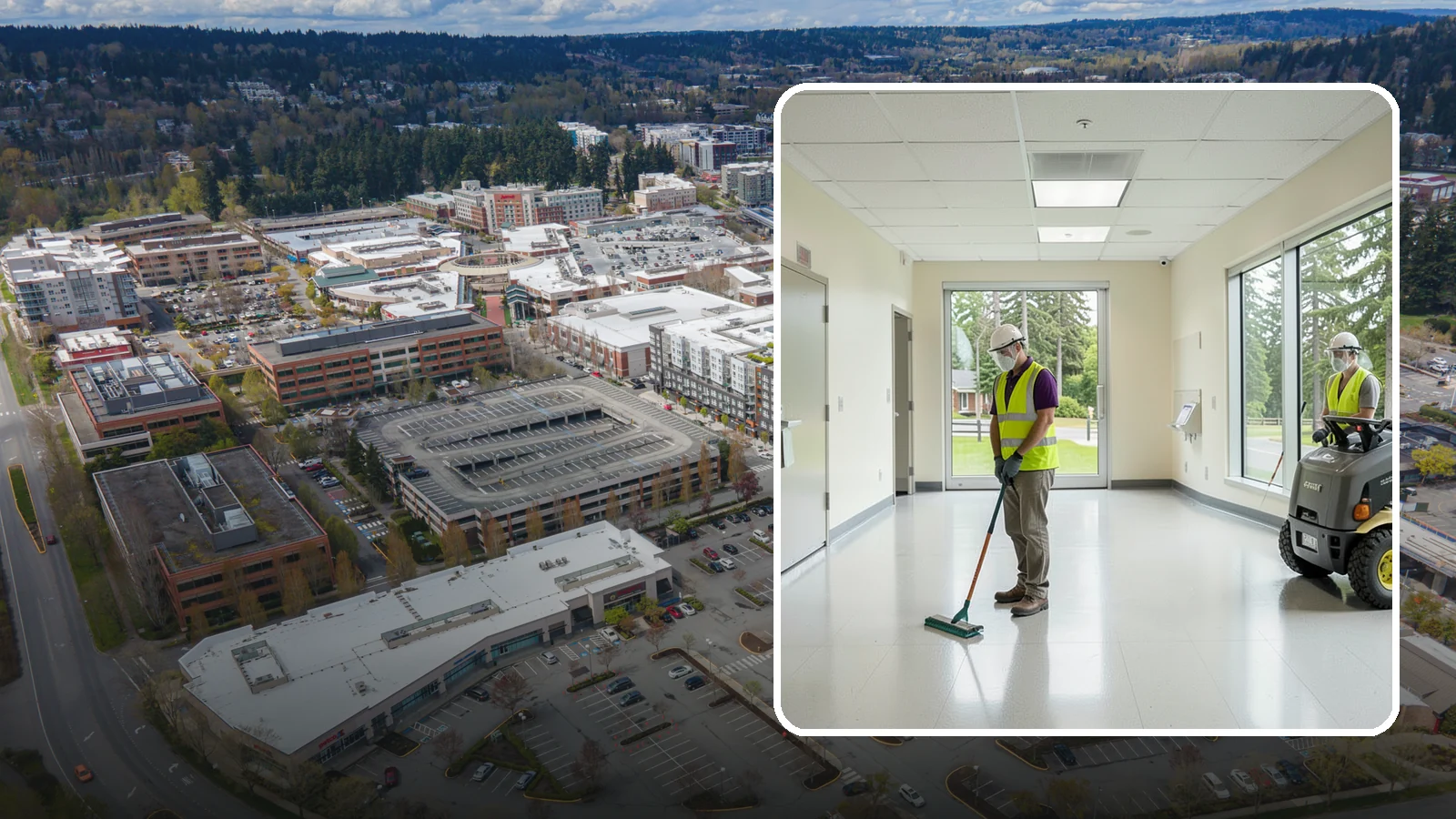 Public Building Janitorial in Redmond, King County, WA - Recurring custodial service keeps city halls, community centers, and administrative offices clean, sanitary, and presentable for...
