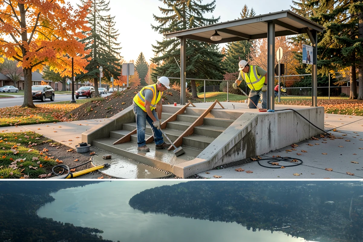 Public Building Janitorial in Sammamish, King County, WA - Demand rises through the wet fall and winter months when tracked-in mud and moisture increase floor and entryway workloads.