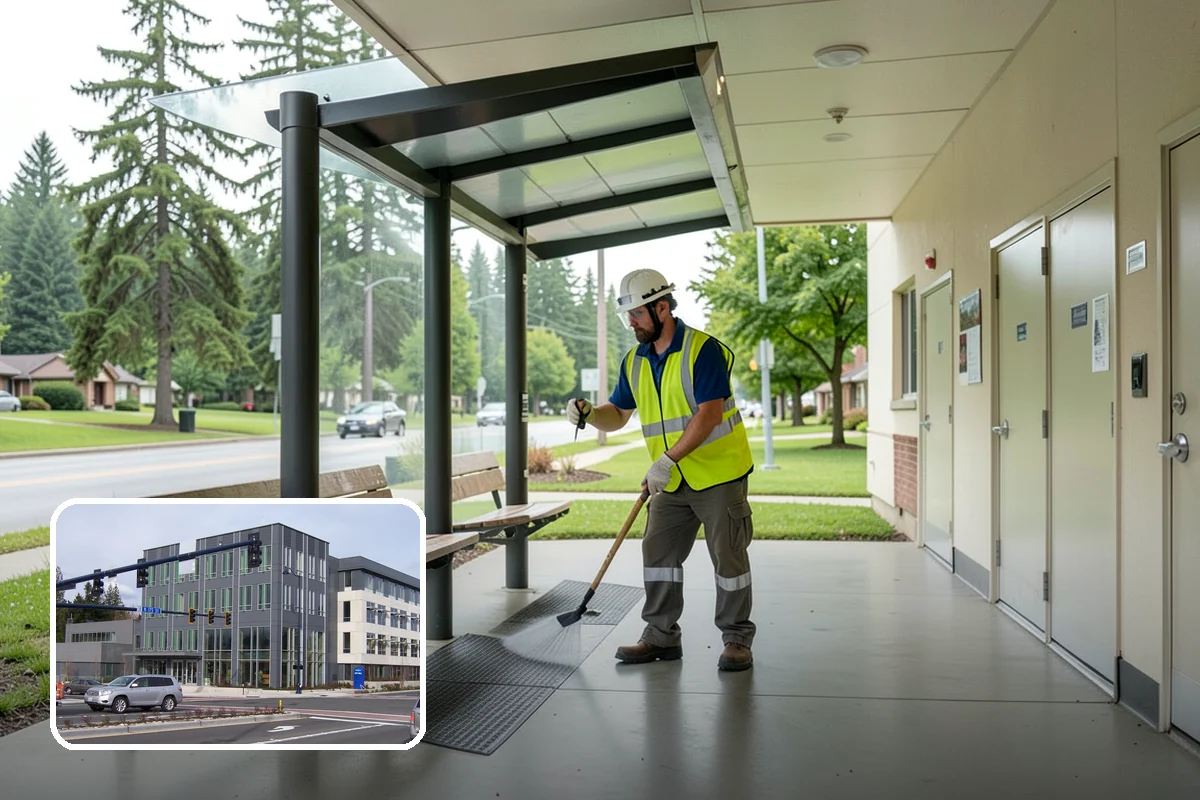 Public Building Janitorial in Shoreline, King County, WA - Consistent appearance for public-facing counters and council chambers