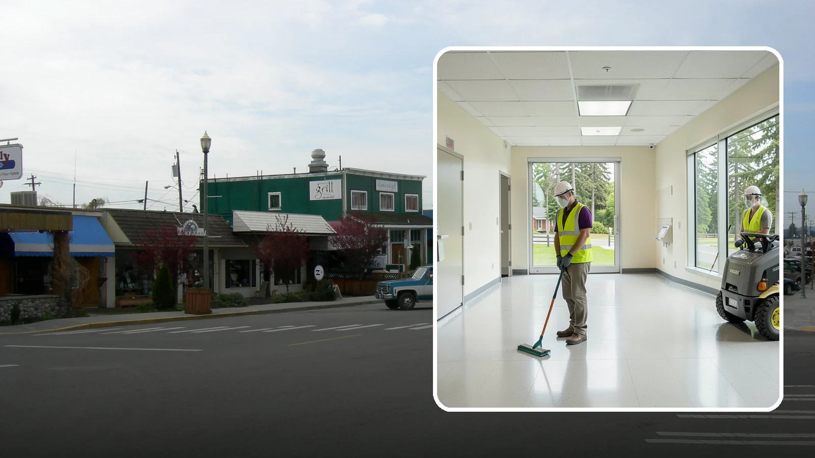 Public Building Janitorial in Stanwood, Snohomish County, WA - Recurring custodial service keeps city halls, community centers, and administrative offices clean, sanitary, and presentable for...