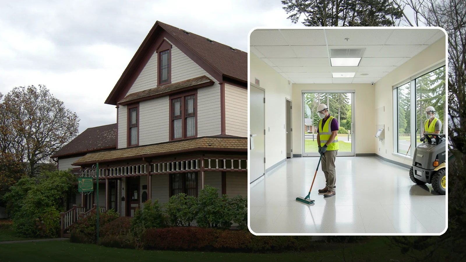 Public Building Janitorial in Sumner, Pierce County, WA - Recurring custodial service keeps city halls, community centers, and administrative offices clean, sanitary, and presentable for...
