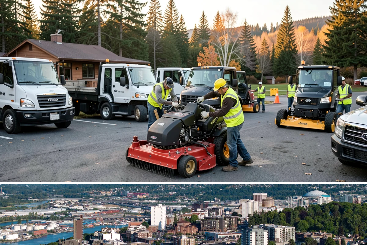 Public Building Janitorial in Tacoma, Pierce County, WA - Demand rises through the wet fall and winter months when tracked-in mud and moisture increase floor and entryway workloads.