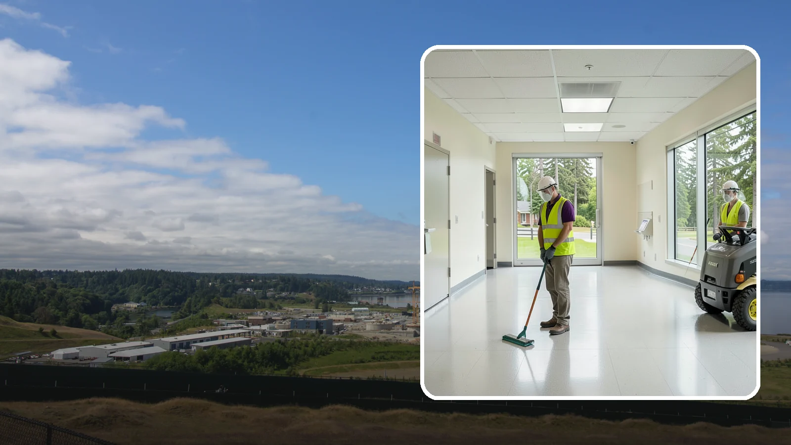 Public Building Janitorial in University Place, Pierce County, WA - Recurring custodial service keeps city halls, community centers, and administrative offices clean, sanitary, and presentable for...