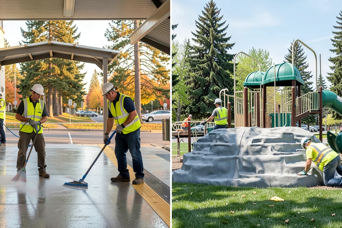 Public Building Maintenance in Hunts Point, King County, WA - Building walkthrough and deficiency documentation