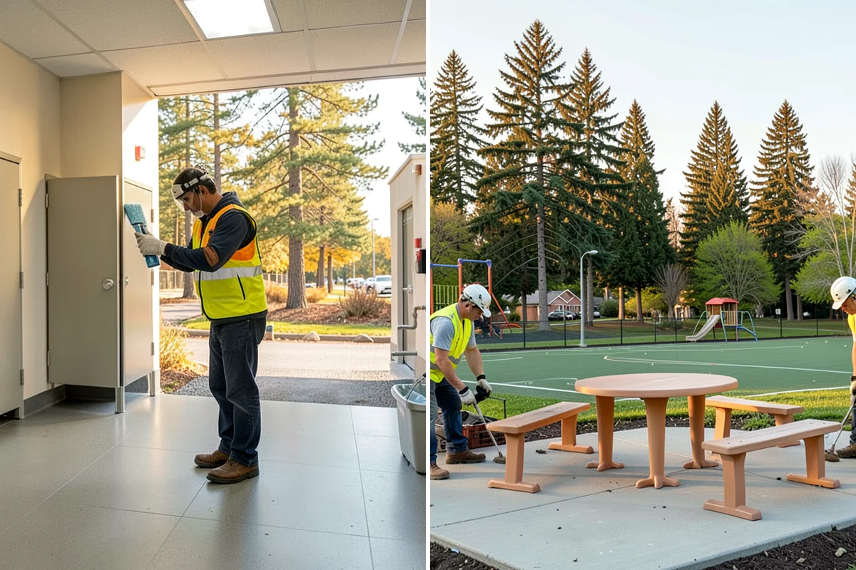 Public Building Maintenance in Maple Valley, King County, WA - Building walkthrough and deficiency documentation