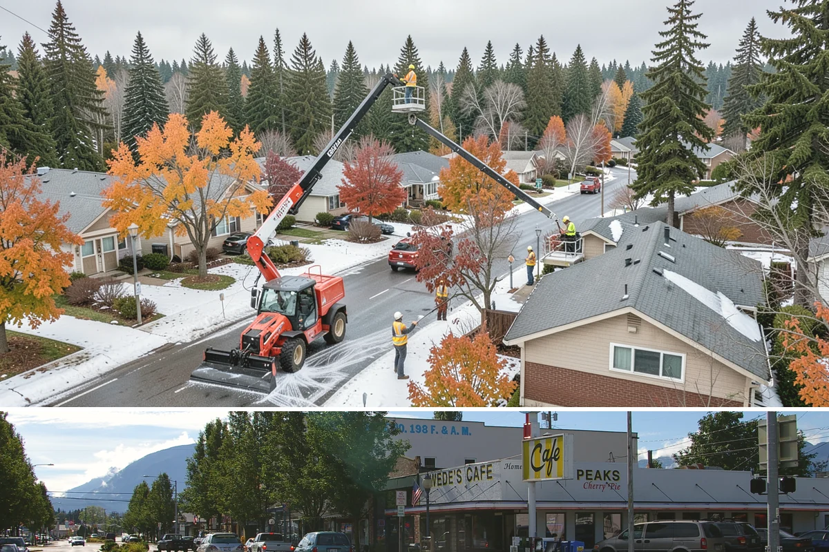 Public Building Maintenance in North Bend, King County, WA - Demand shifts with the seasons, concentrating on heating in winter and cooling and ventilation in summer.