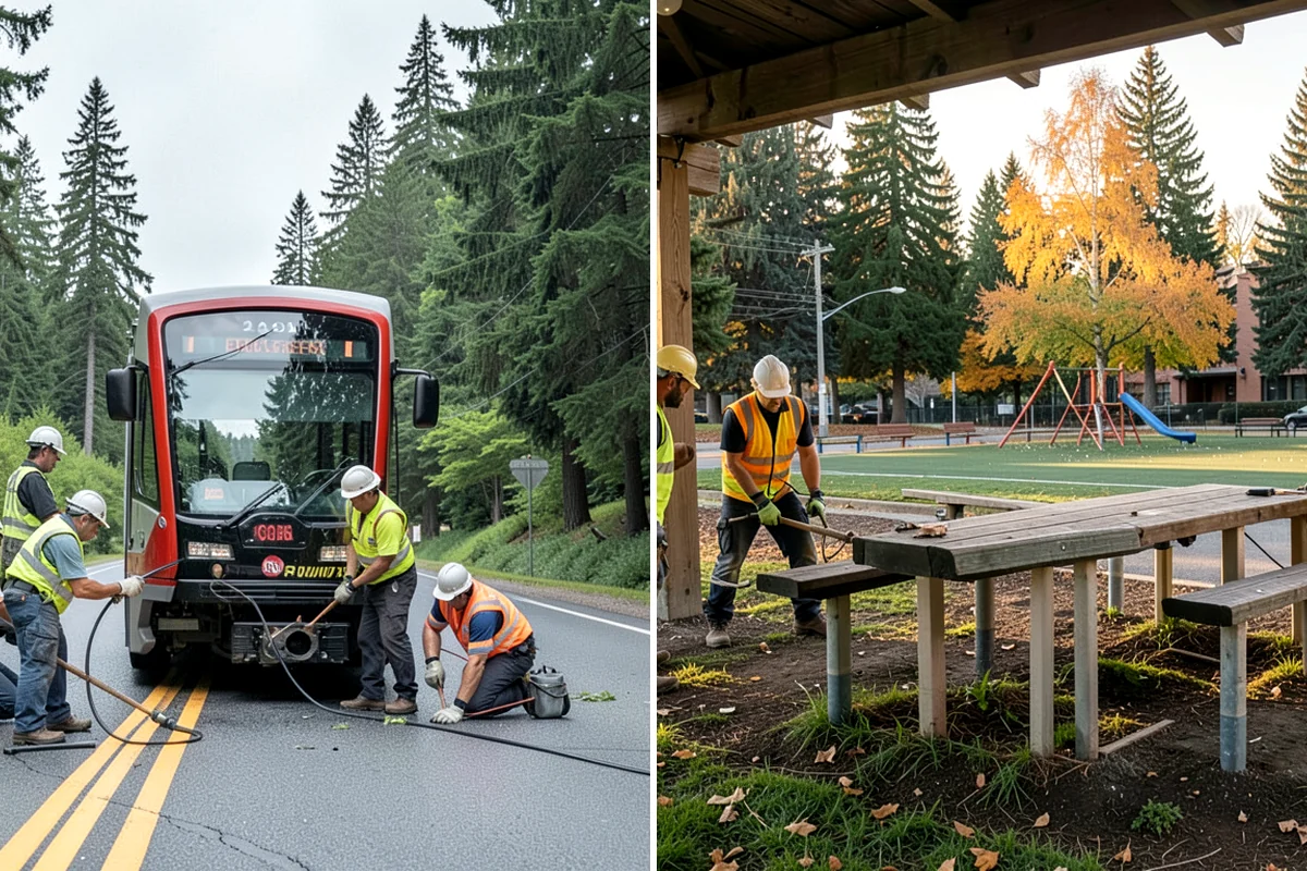 Public Building Maintenance in SeaTac, King County, WA - Building walkthrough and deficiency documentation
