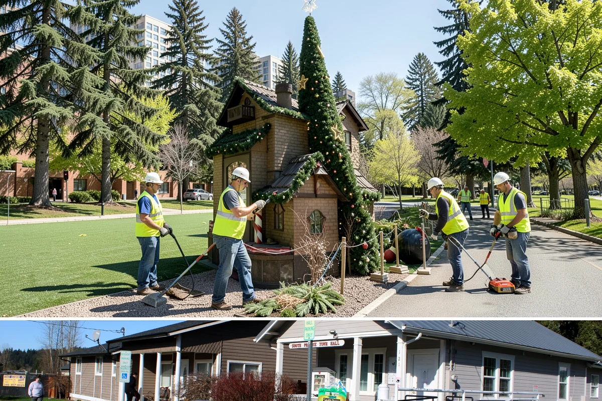 Public Building Maintenance in South Prairie, Pierce County, WA - Demand shifts with the seasons, concentrating on heating in winter and cooling and ventilation in summer.