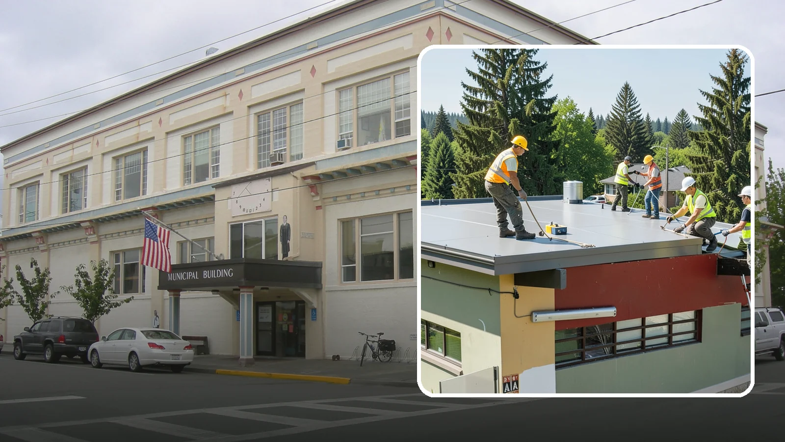 Public Building Roof Maintenance in Anacortes, Skagit County, WA - Extend roof life across your building portfolio with scheduled inspections, cleaning, and preventive maintenance.