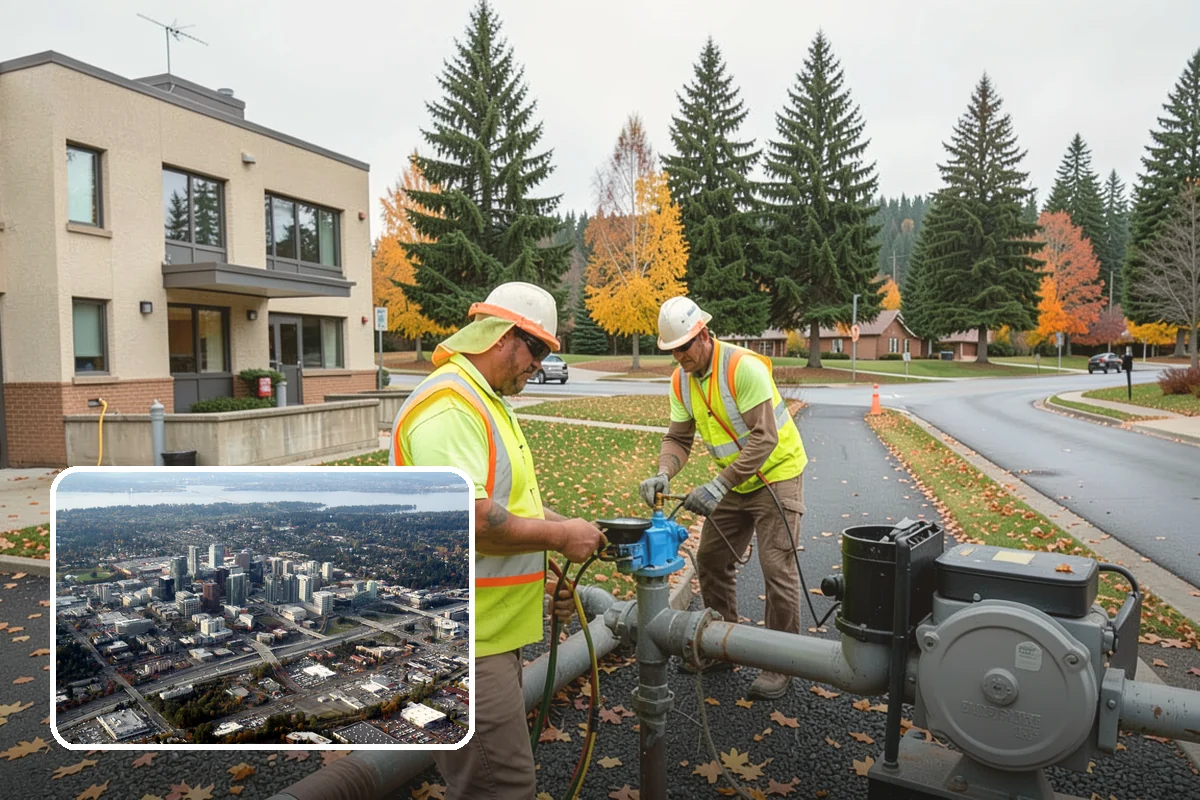Public Building Roof Maintenance in Bellevue, King County, WA - Extends roof service life and defers capital replacement