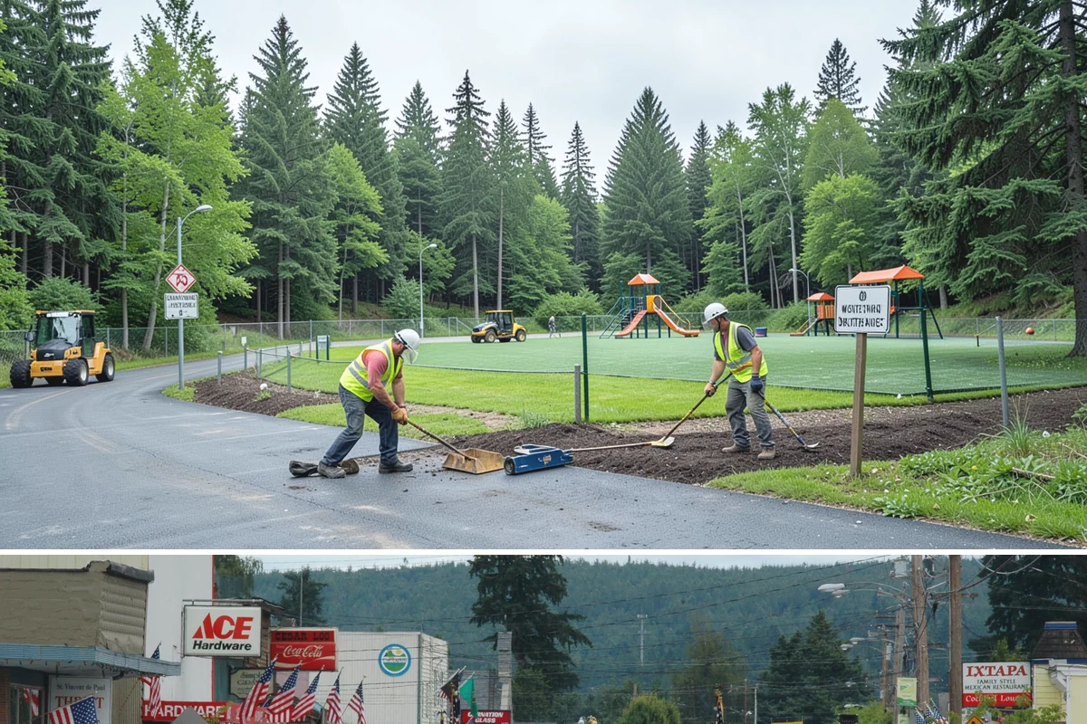 Public Building Roof Maintenance in Carnation, King County, WA - Fall and spring service targets the leaf drop and moss growth that Northwest roofs accumulate seasonally.