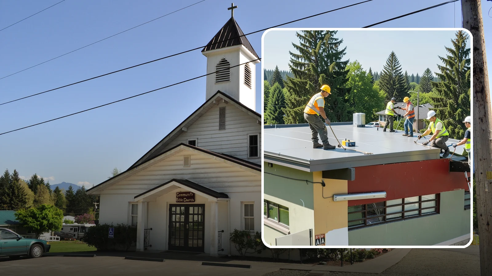 Public Building Roof Maintenance in Concrete, Skagit County, WA - Extend roof life across your building portfolio with scheduled inspections, cleaning, and preventive maintenance.