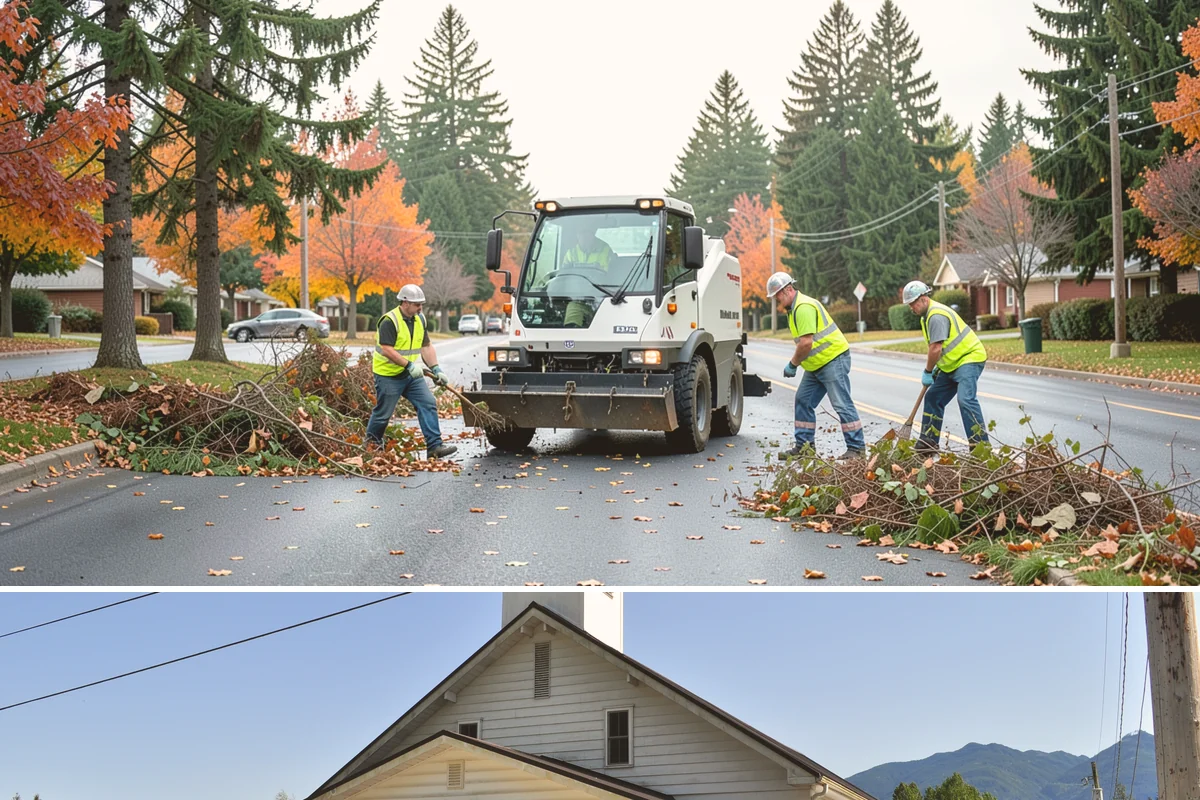 Public Building Roof Maintenance in Concrete, Skagit County, WA - Fall and spring service targets the leaf drop and moss growth that Northwest roofs accumulate seasonally.
