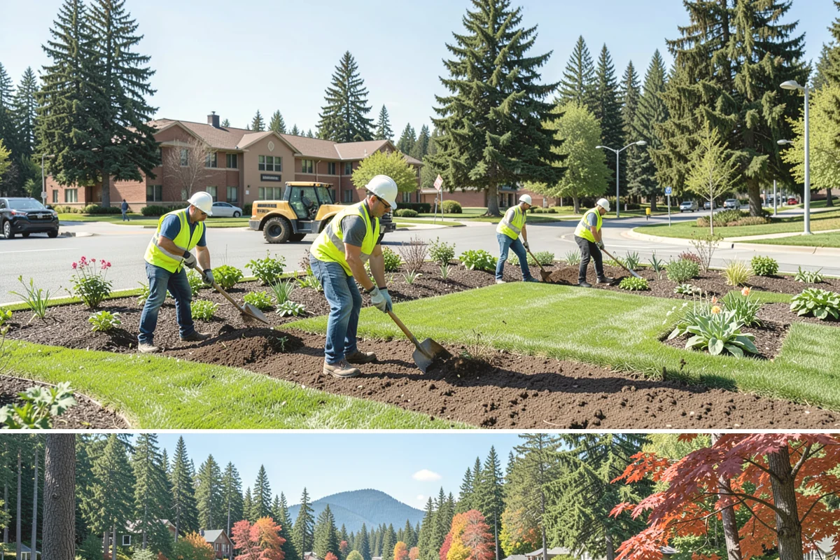 Public Building Roof Maintenance in Covington, King County, WA - Fall and spring service targets the leaf drop and moss growth that Northwest roofs accumulate seasonally.